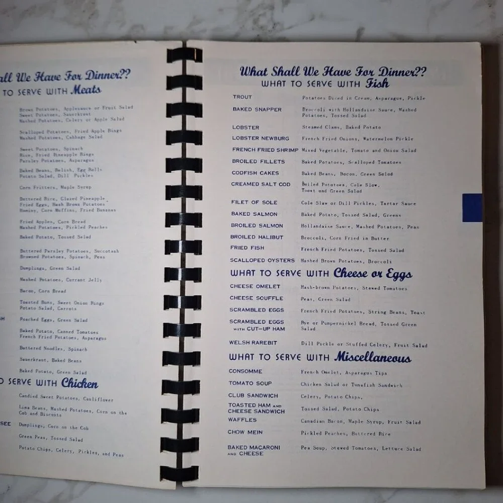 Bay Settlement Wisconsin Parish Cook Book Recipes Scratch Holy Cross Vintage 80s